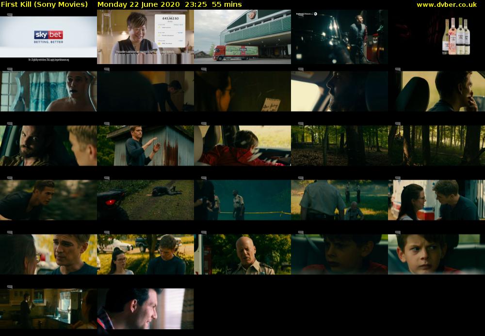First Kill (Sony Movies) Monday 22 June 2020 23:25 - 00:20