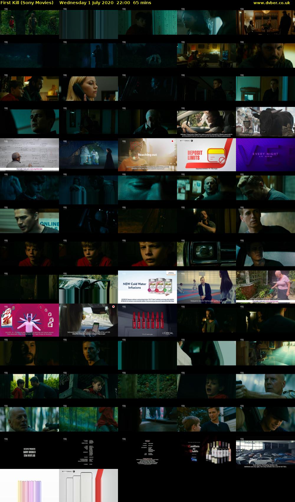 First Kill (Sony Movies) Wednesday 1 July 2020 22:00 - 23:05