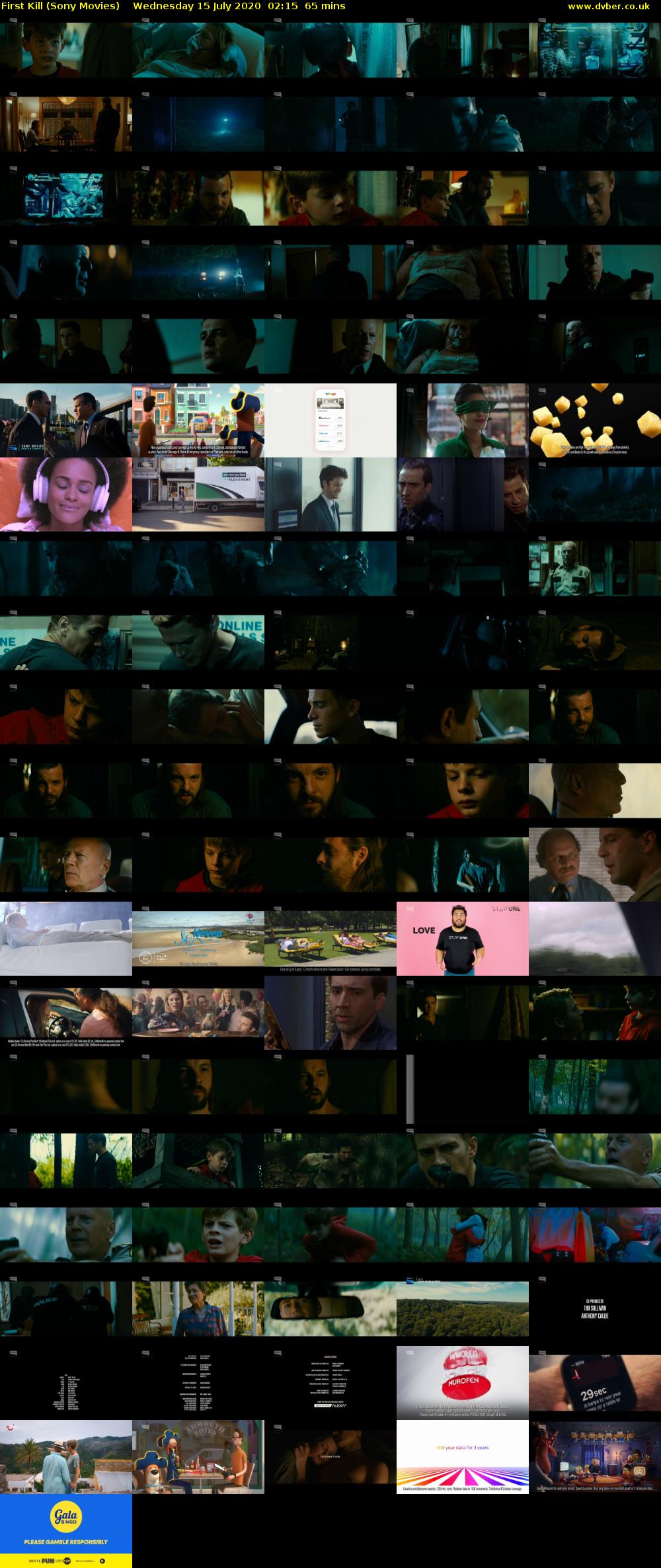 First Kill (Sony Movies) Wednesday 15 July 2020 02:15 - 03:20