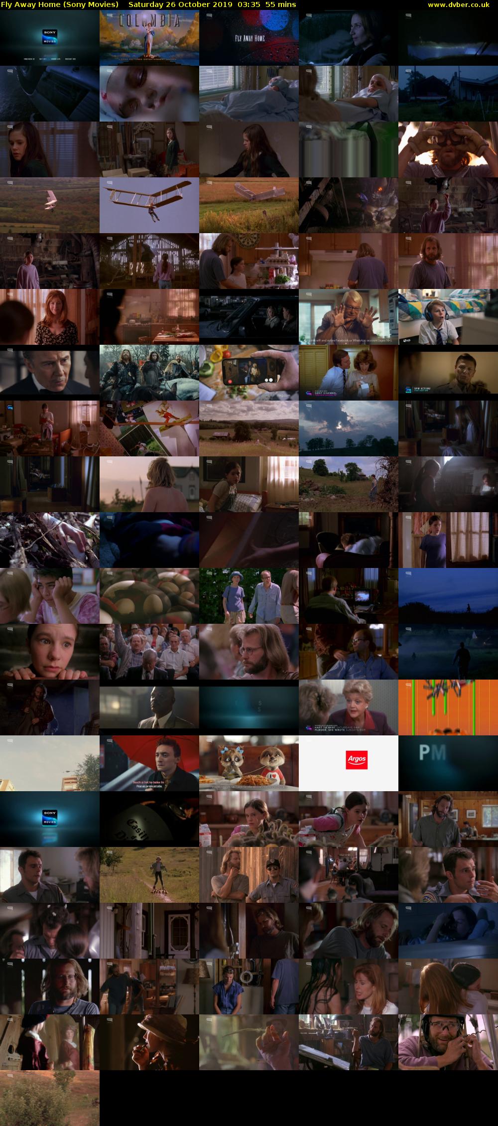 Fly Away Home (Sony Movies) Saturday 26 October 2019 03:35 - 04:30
