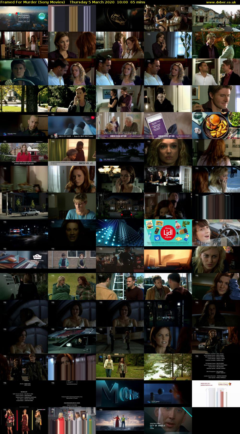 Framed For Murder (Sony Movies) Thursday 5 March 2020 10:00 - 11:05