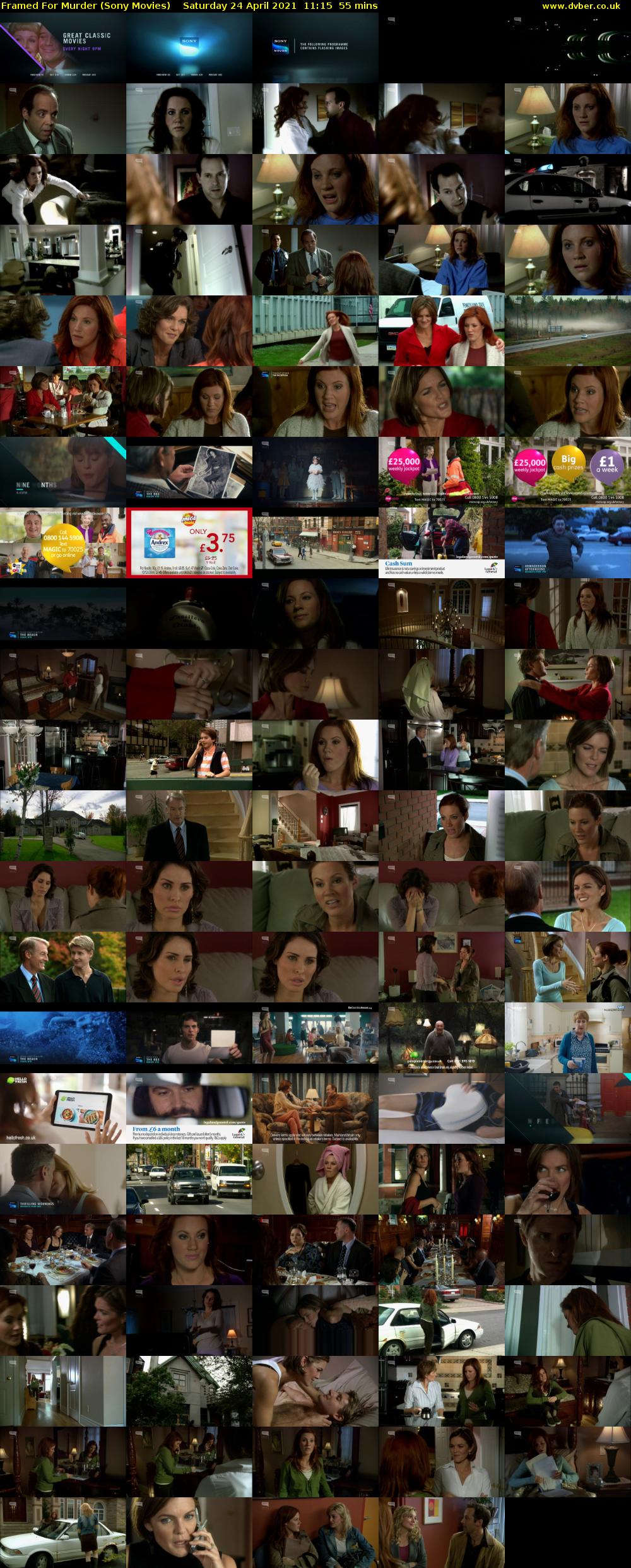 Framed For Murder (Sony Movies) Saturday 24 April 2021 11:15 - 12:10