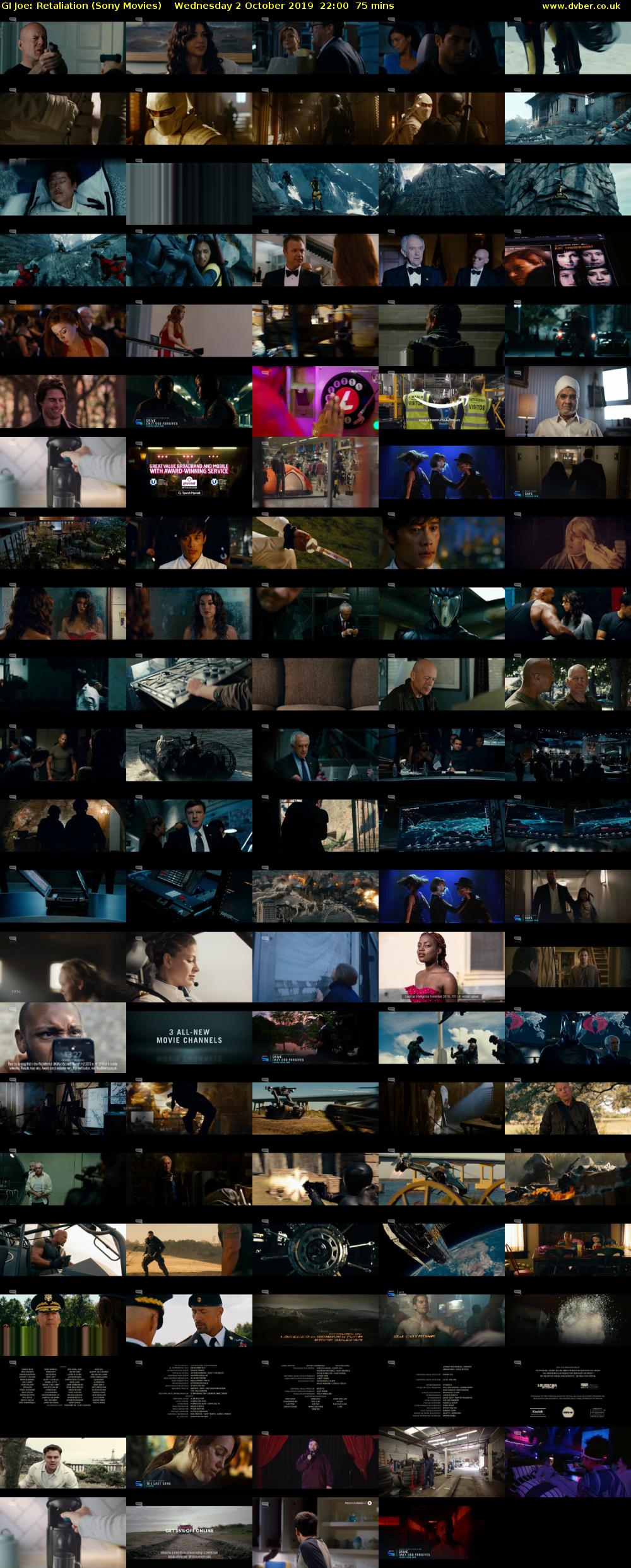 GI Joe: Retaliation (Sony Movies) Wednesday 2 October 2019 22:00 - 23:15