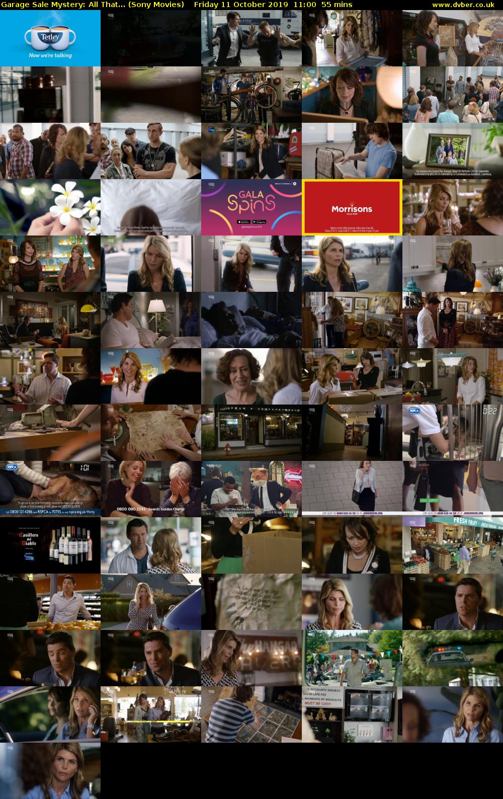Garage Sale Mystery: All That... (Sony Movies) Friday 11 October 2019 11:00 - 11:55