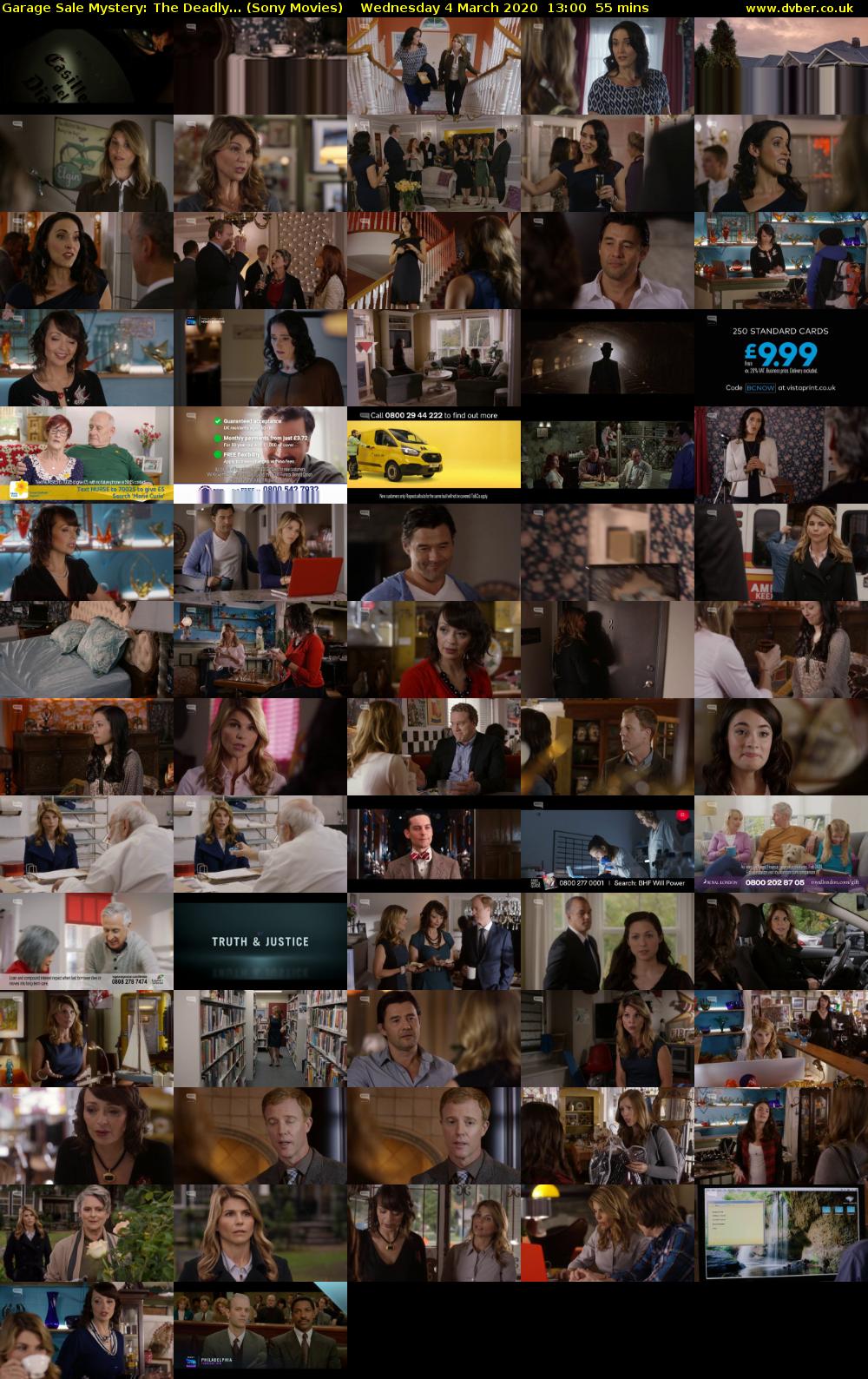 Garage Sale Mystery: The Deadly... (Sony Movies) Wednesday 4 March 2020 13:00 - 13:55