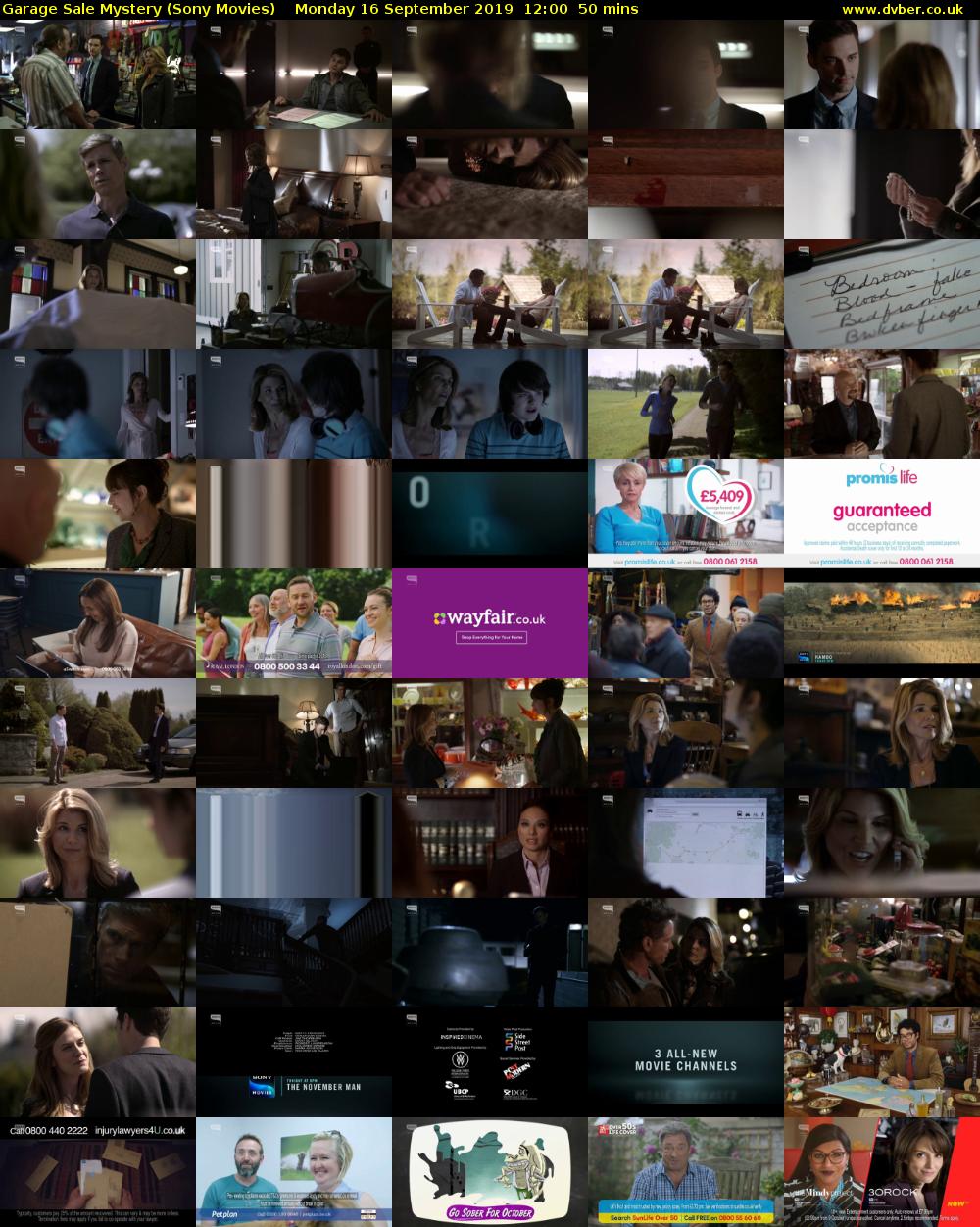 Garage Sale Mystery (Sony Movies) Monday 16 September 2019 12:00 - 12:50