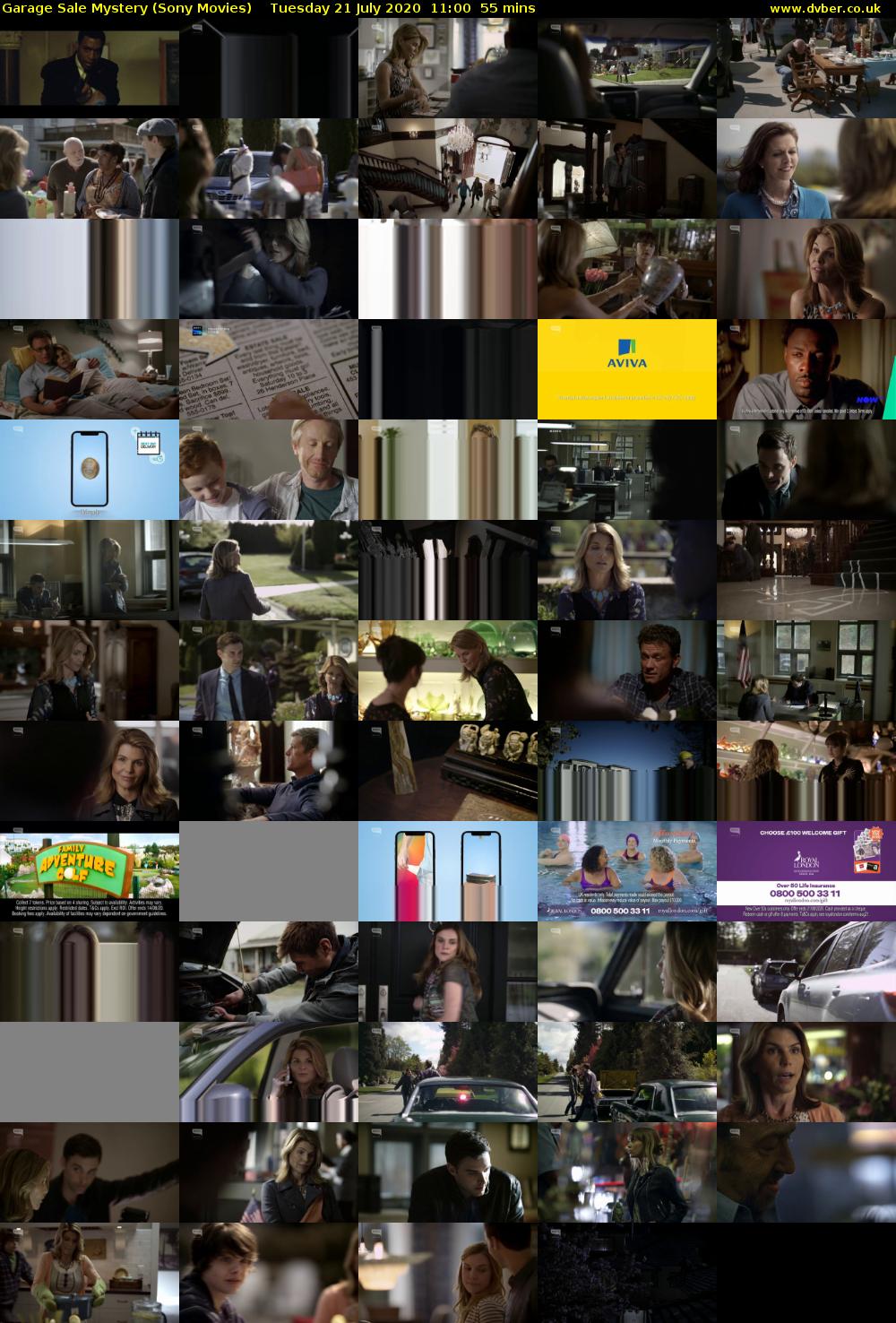 Garage Sale Mystery (Sony Movies) Tuesday 21 July 2020 11:00 - 11:55