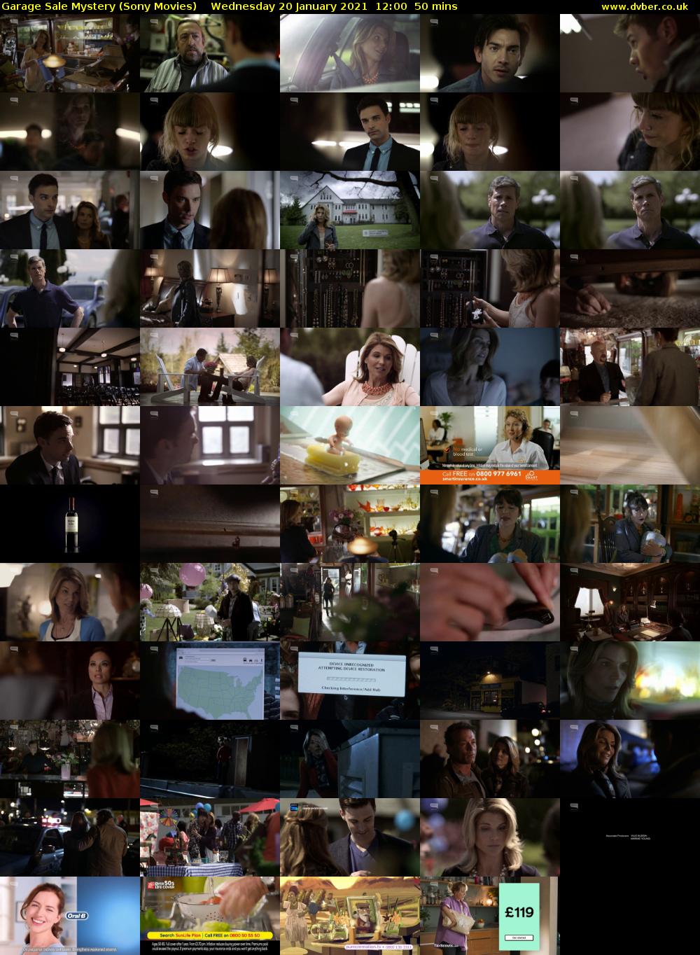 Garage Sale Mystery (Sony Movies) Wednesday 20 January 2021 12:00 - 12:50