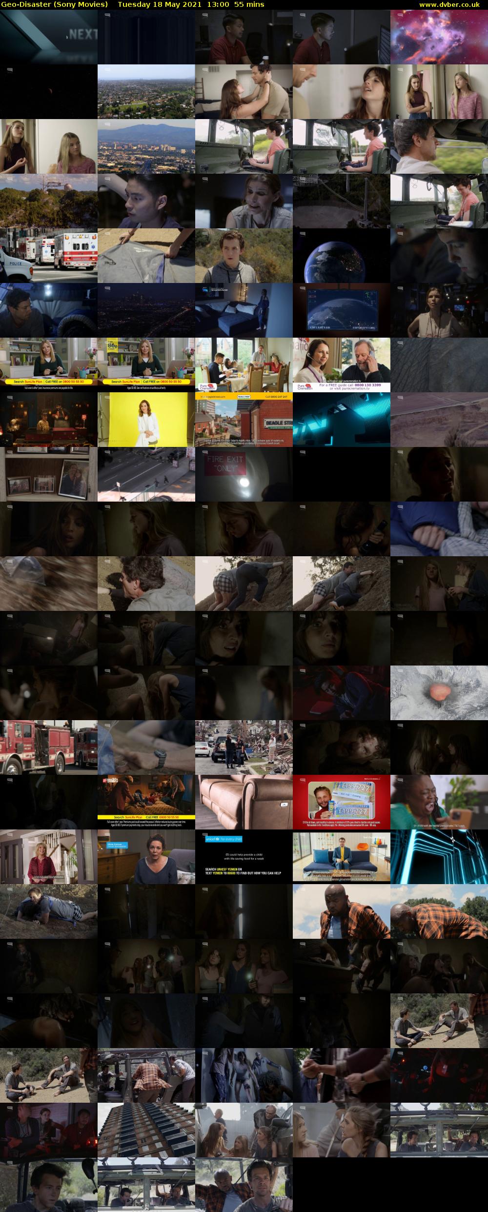 Geo-Disaster (Sony Movies) Tuesday 18 May 2021 13:00 - 13:55