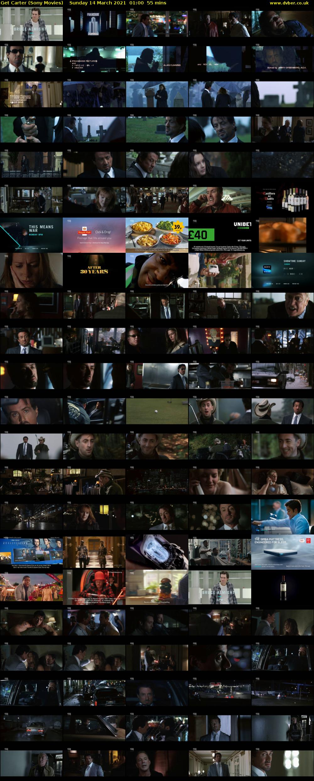 Get Carter (Sony Movies) Sunday 14 March 2021 01:00 - 01:55