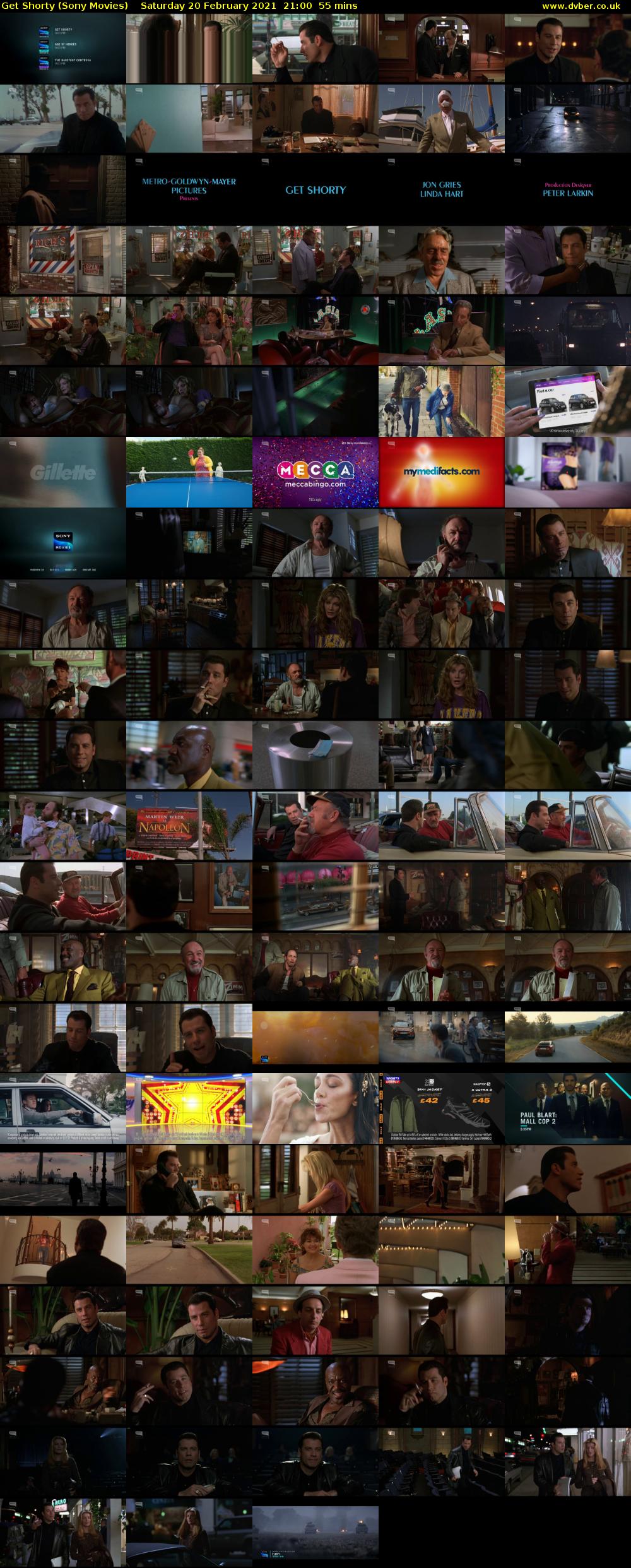 Get Shorty (Sony Movies) Saturday 20 February 2021 21:00 - 21:55