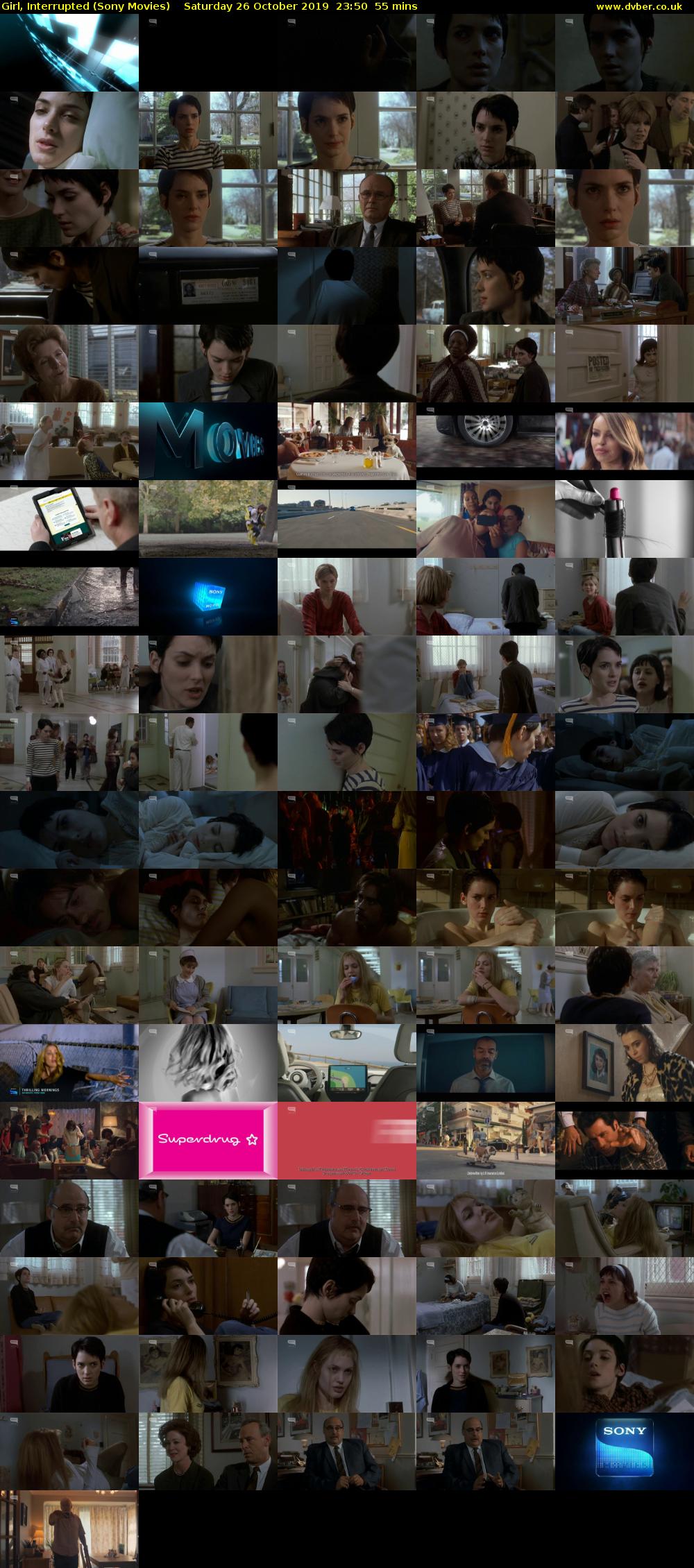 Girl, Interrupted (Sony Movies) Saturday 26 October 2019 23:50 - 00:45