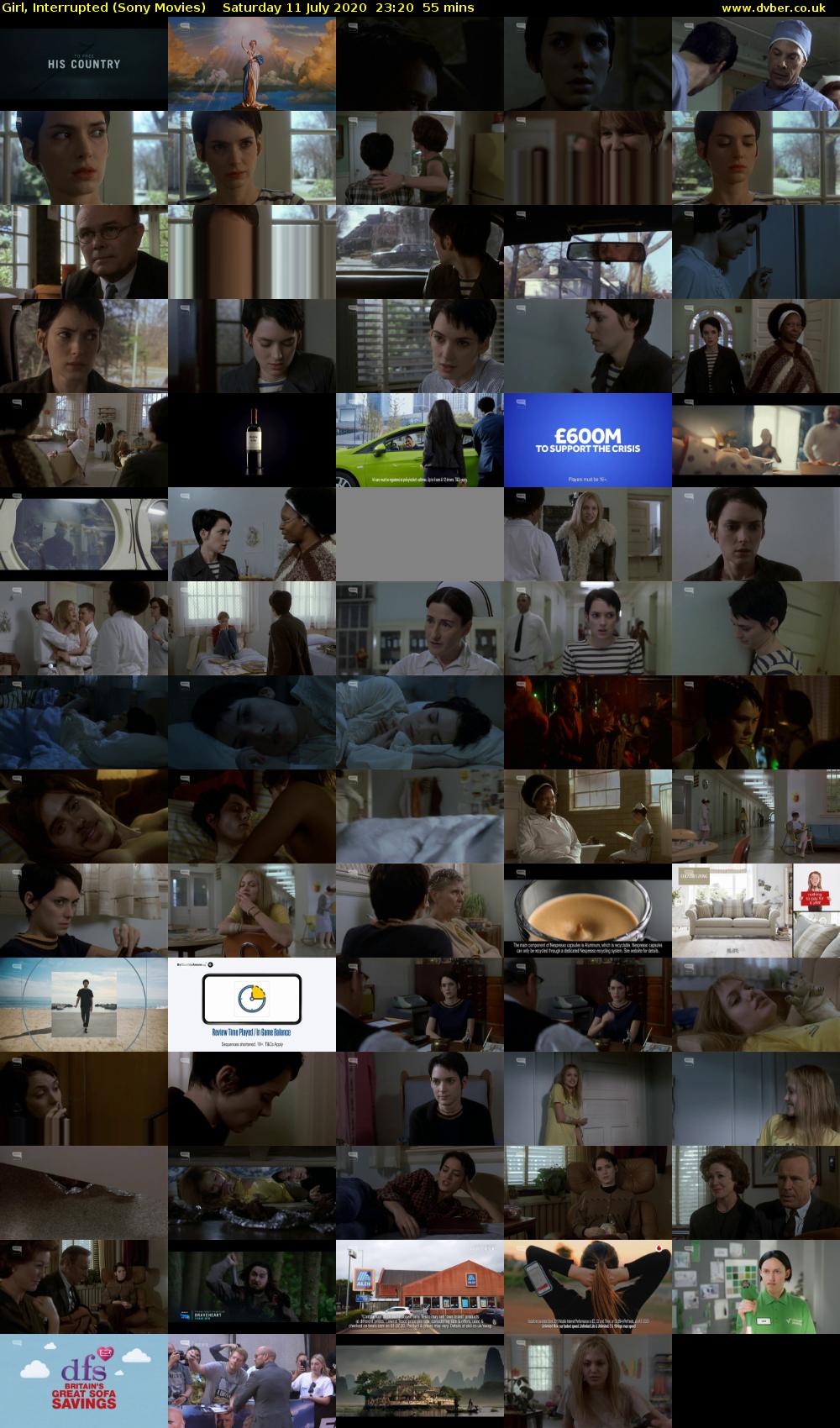 Girl, Interrupted (Sony Movies) Saturday 11 July 2020 23:20 - 00:15