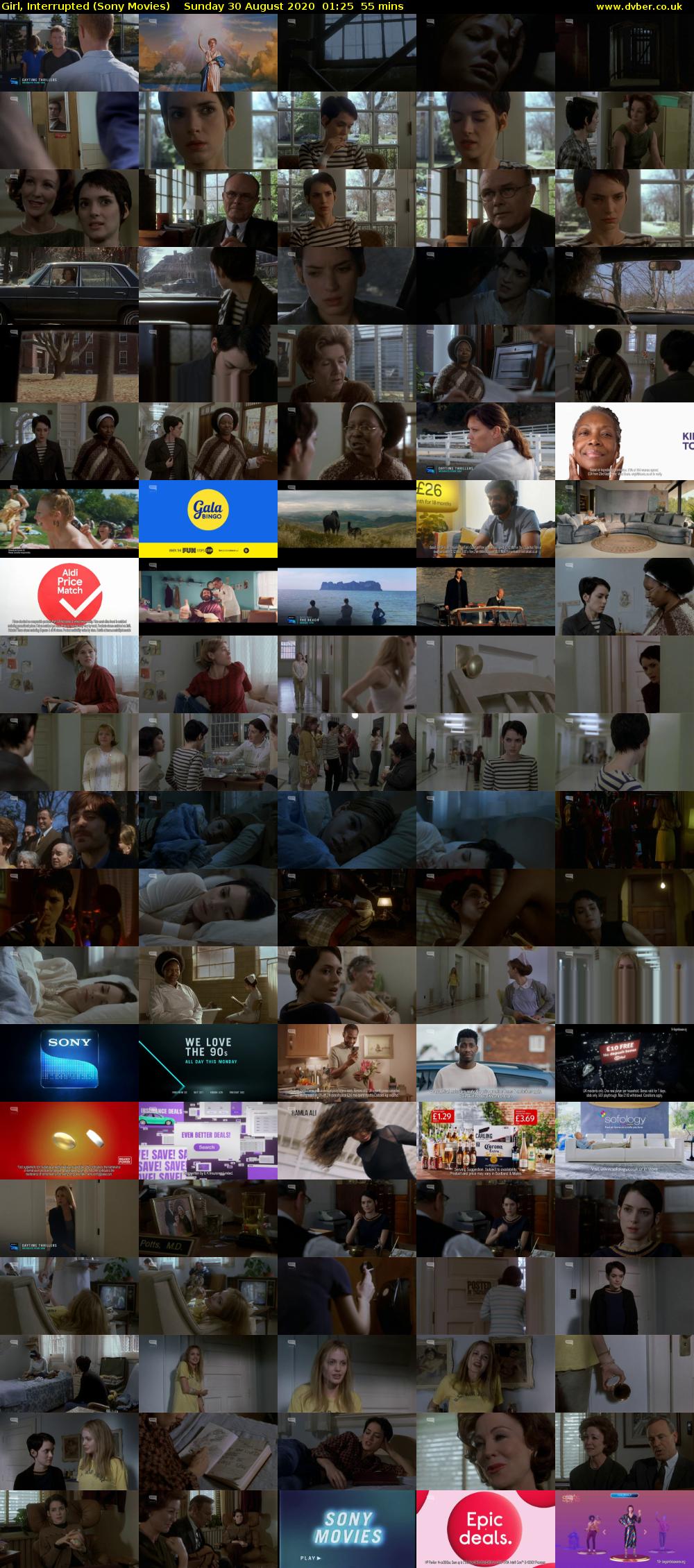 Girl, Interrupted (Sony Movies) Sunday 30 August 2020 01:25 - 02:20