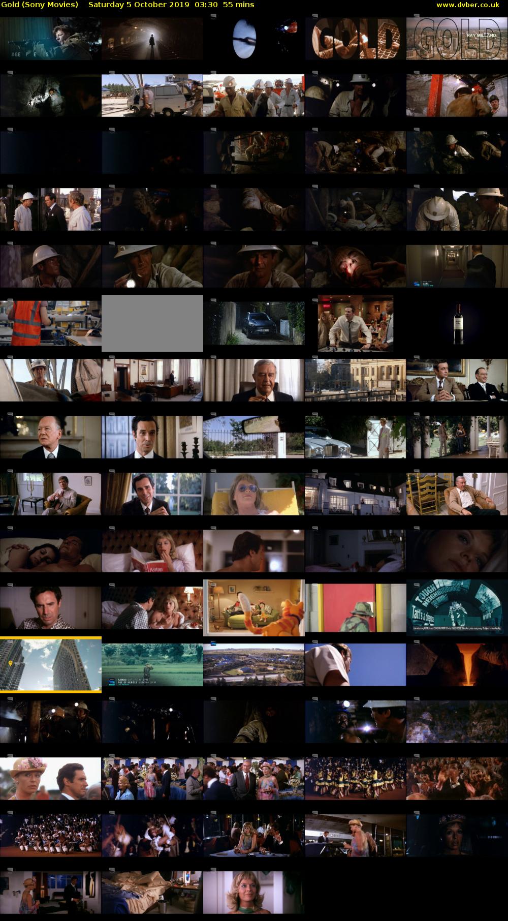 Gold (Sony Movies) Saturday 5 October 2019 03:30 - 04:25