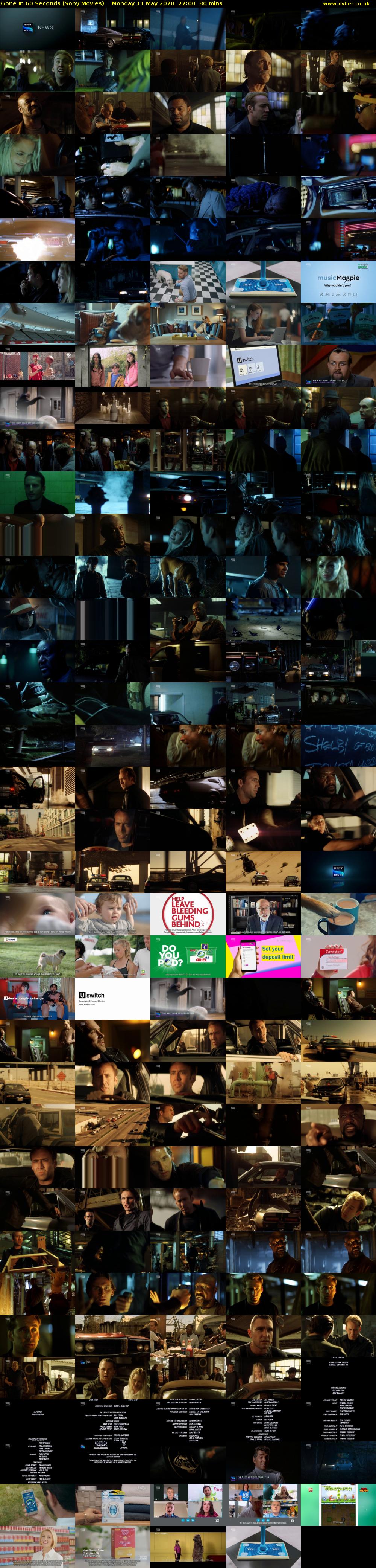 Gone In 60 Seconds (Sony Movies) Monday 11 May 2020 22:00 - 23:20