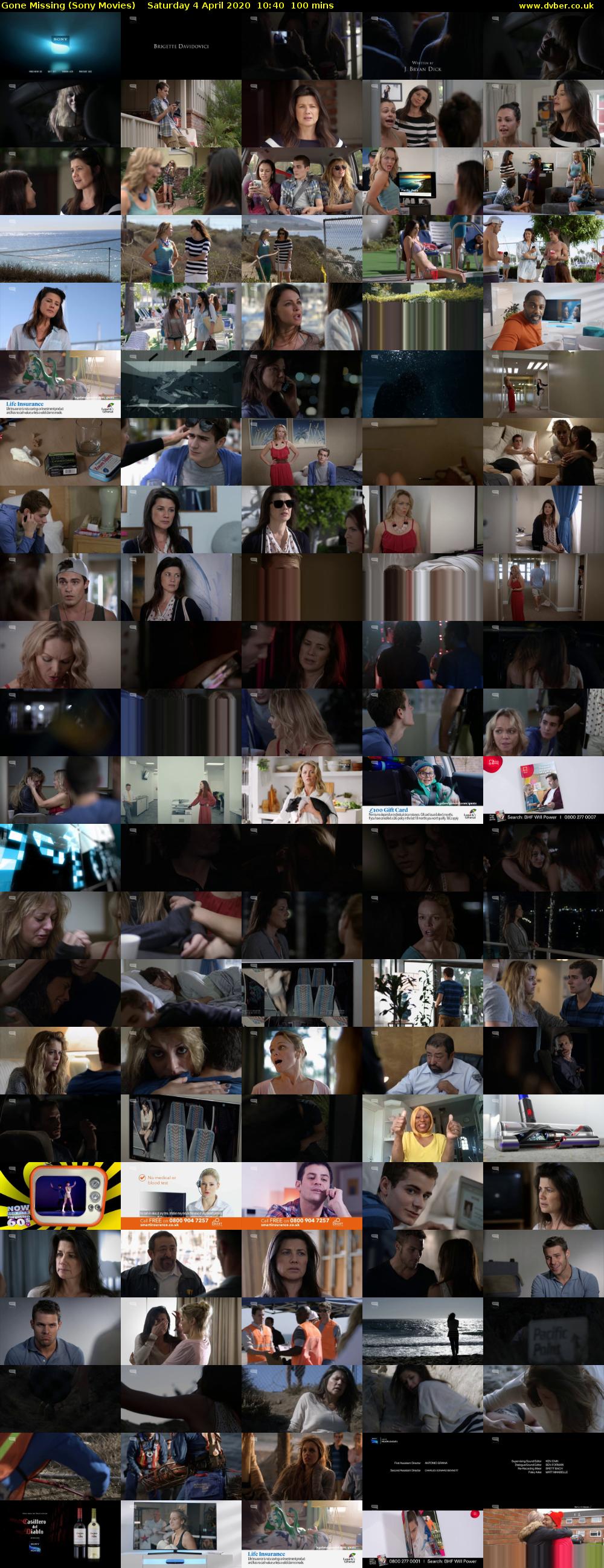 Gone Missing (Sony Movies) Saturday 4 April 2020 10:40 - 12:20