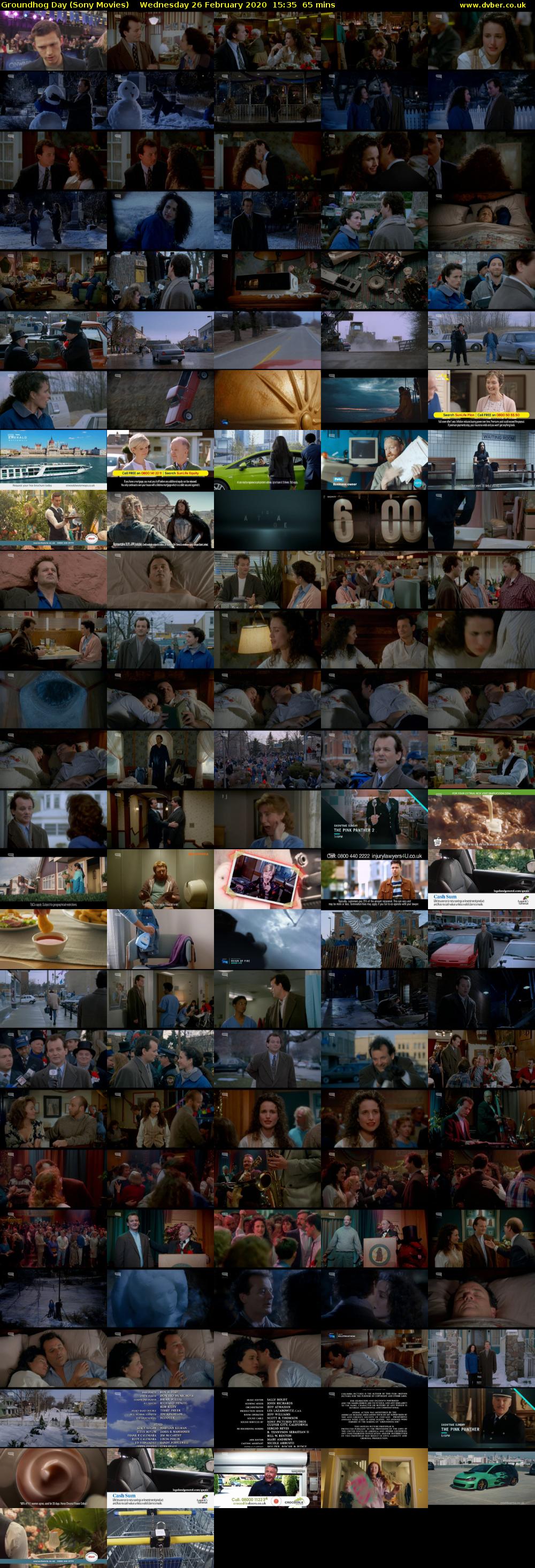 Groundhog Day (Sony Movies) Wednesday 26 February 2020 15:35 - 16:40