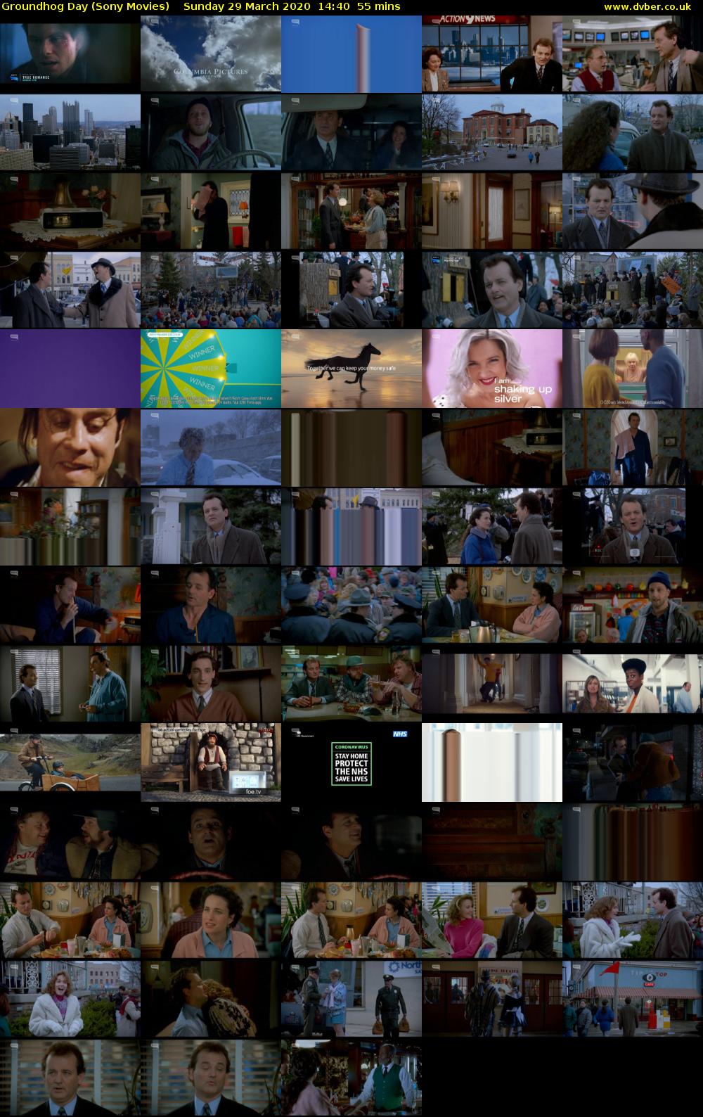 Groundhog Day (Sony Movies) Sunday 29 March 2020 14:40 - 15:35