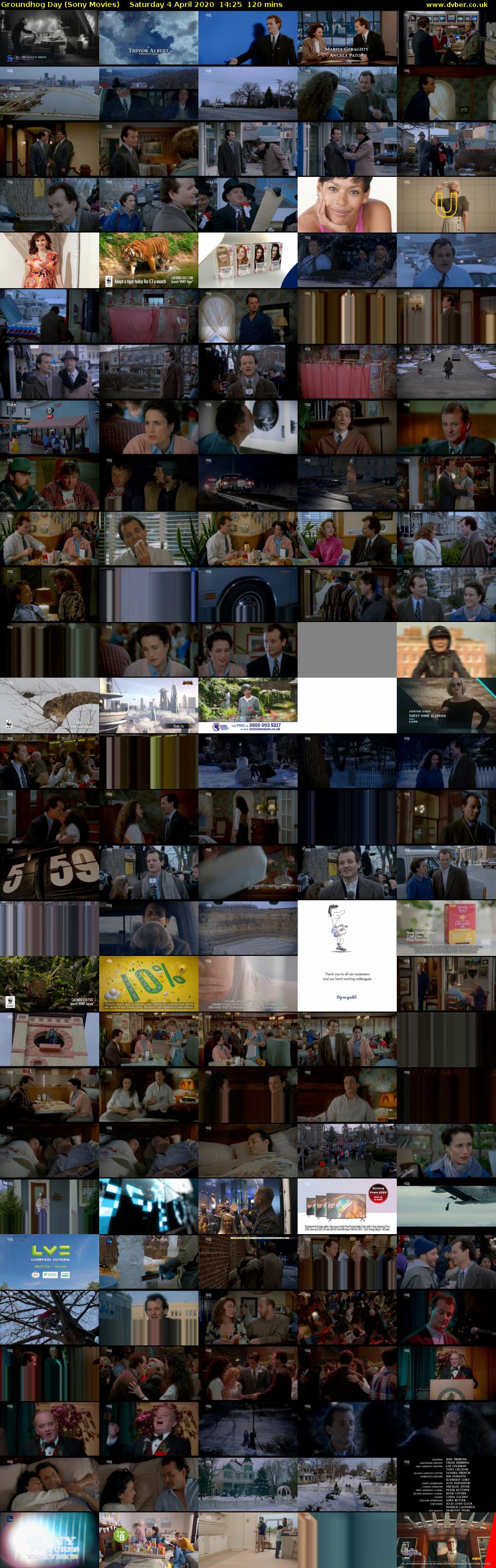 Groundhog Day (Sony Movies) Saturday 4 April 2020 14:25 - 16:25