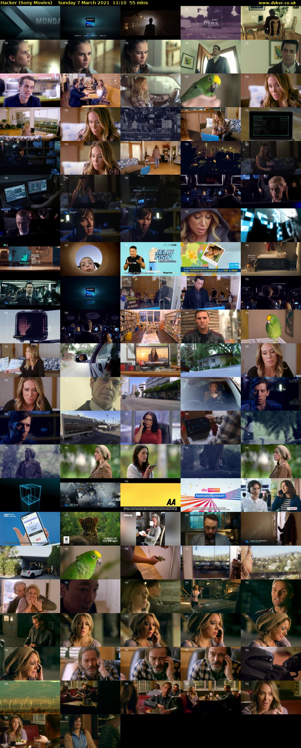 Hacker (Sony Movies) Sunday 7 March 2021 11:10 - 12:05