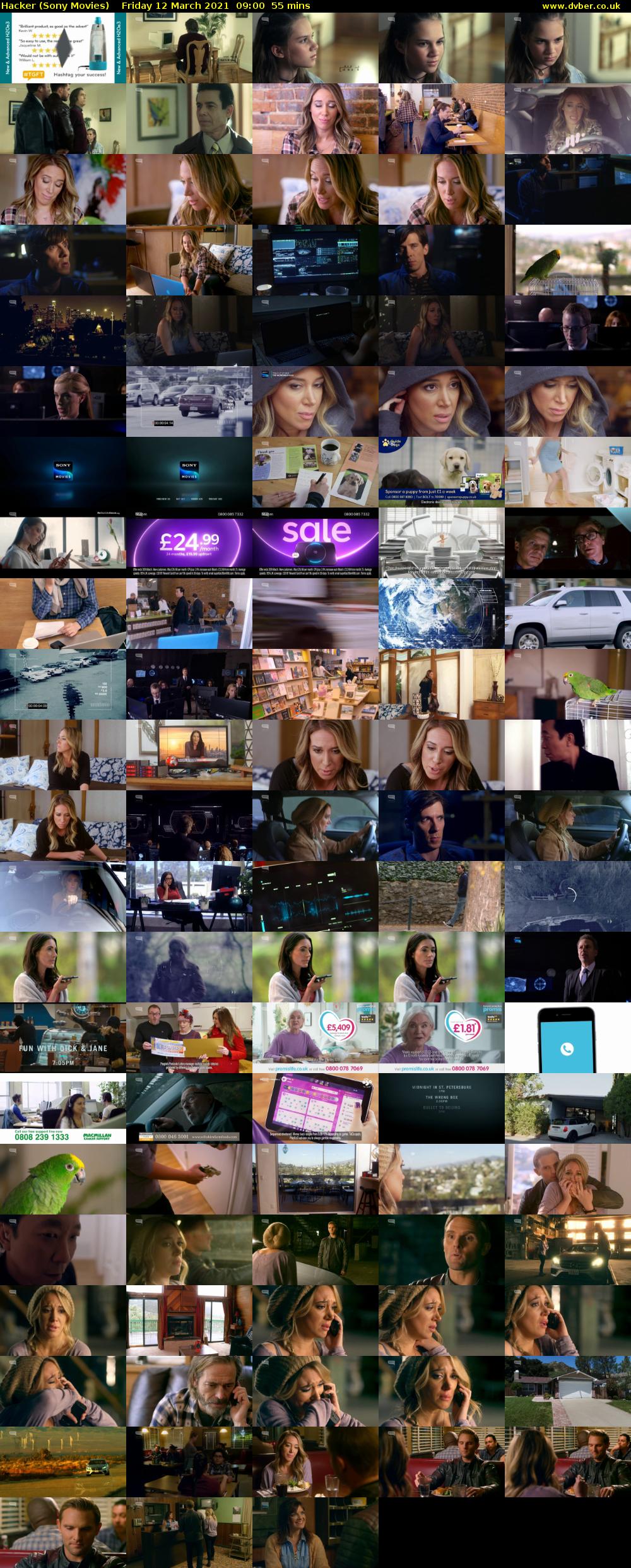 Hacker (Sony Movies) Friday 12 March 2021 09:00 - 09:55