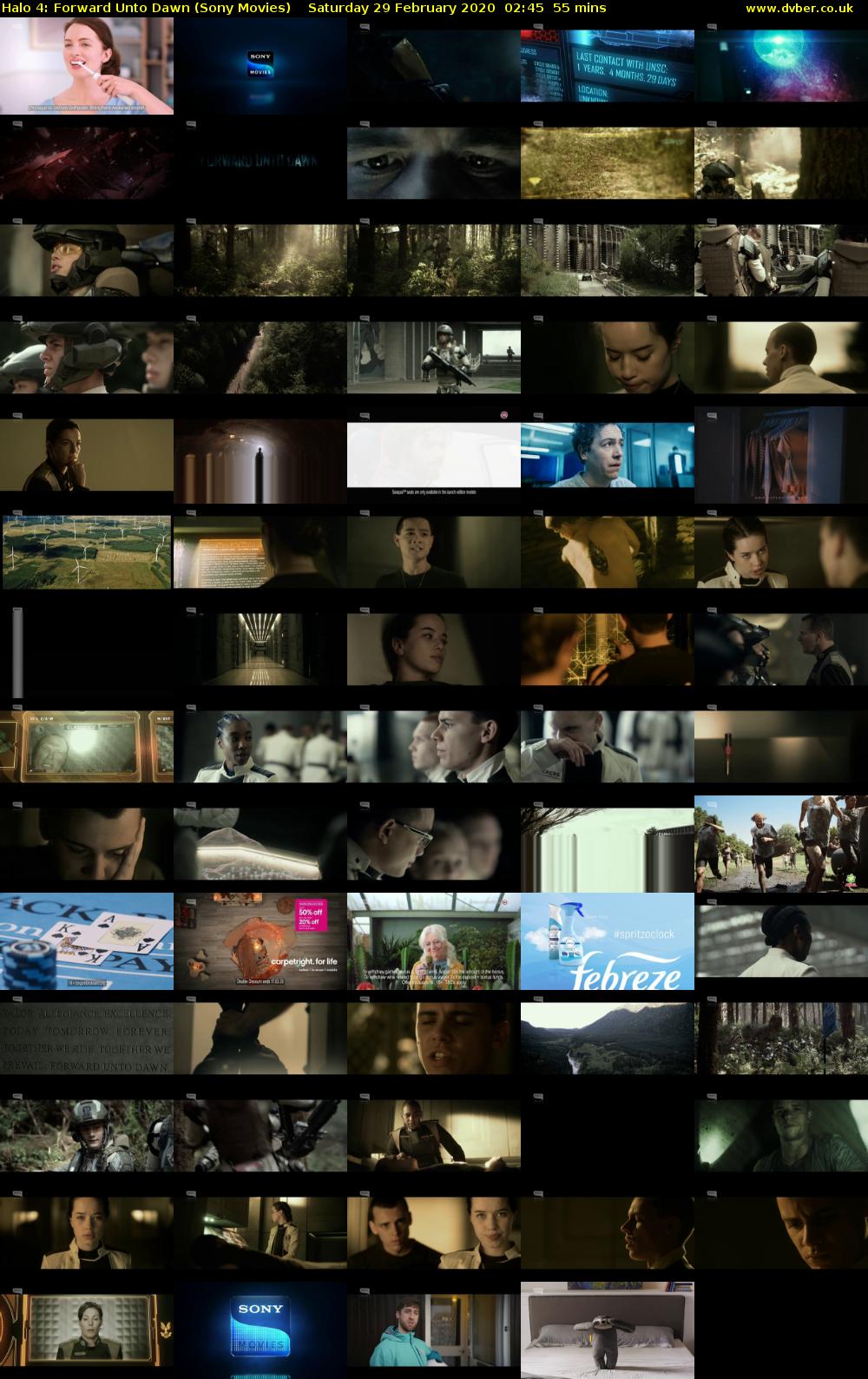 Halo 4: Forward Unto Dawn (Sony Movies) Saturday 29 February 2020 02:45 - 03:40