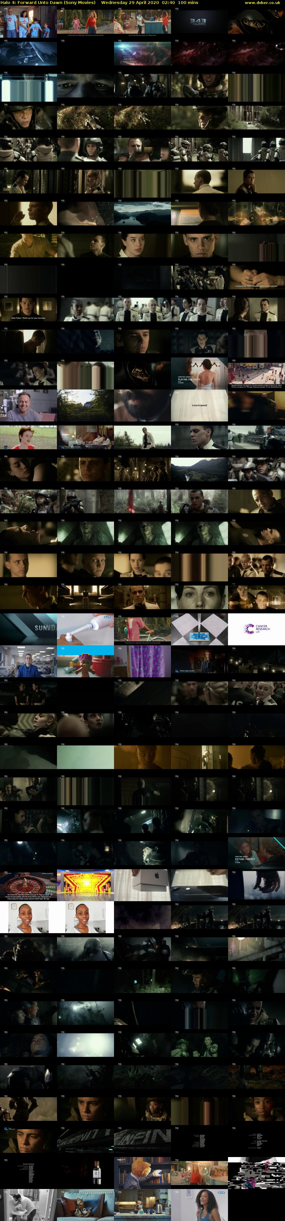 Halo 4: Forward Unto Dawn (Sony Movies) Wednesday 29 April 2020 02:40 - 04:20