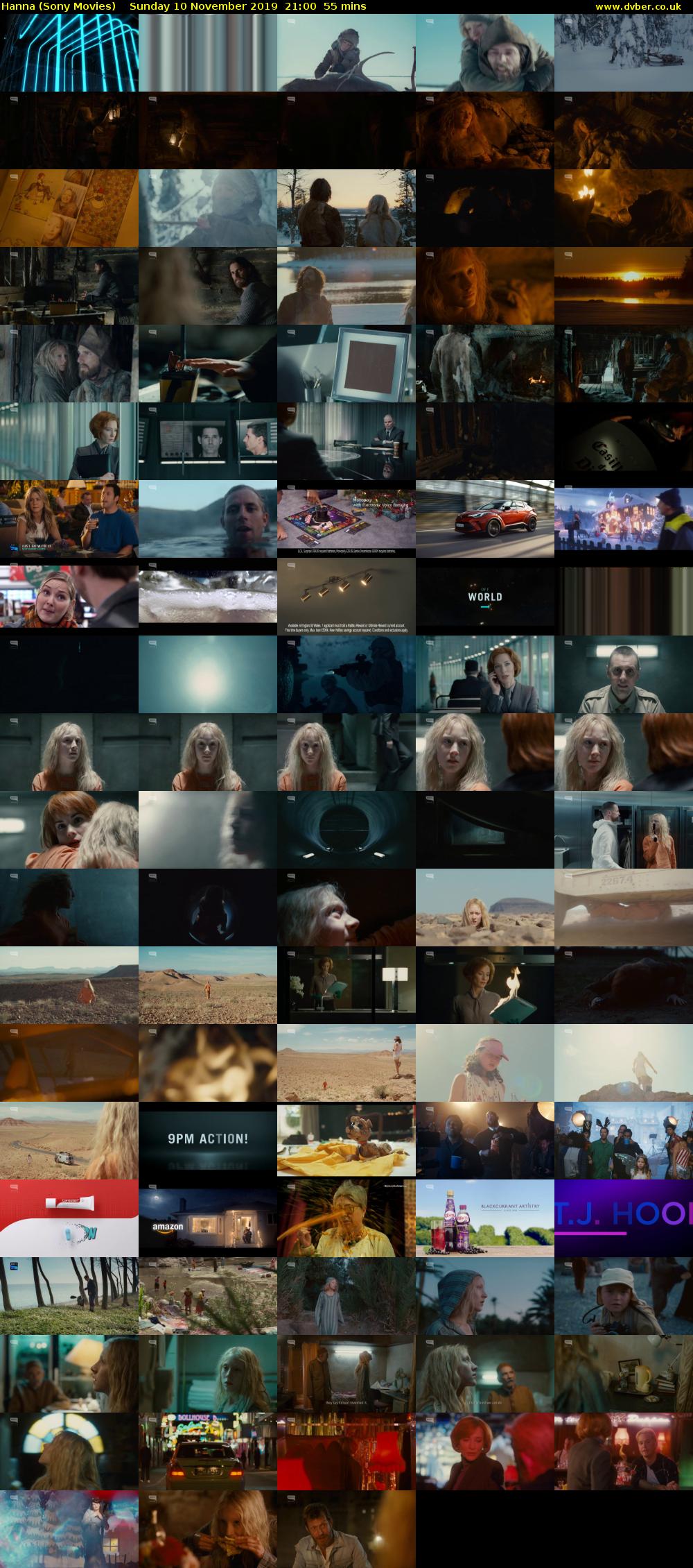 Hanna (Sony Movies) Sunday 10 November 2019 21:00 - 21:55