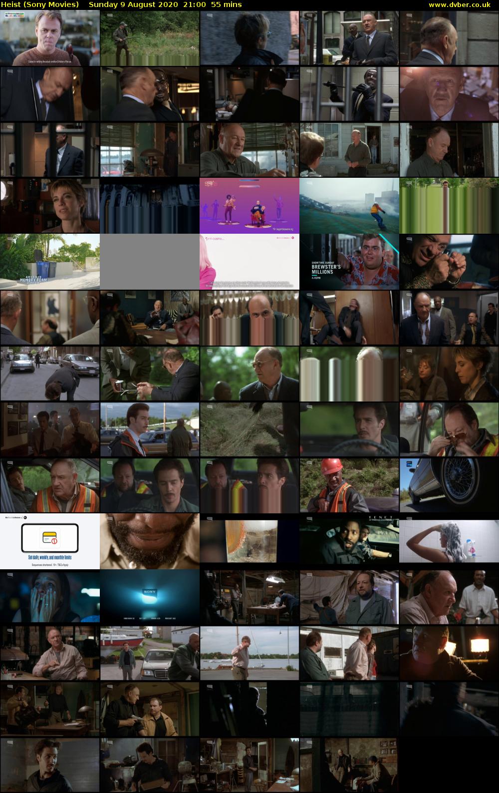 Heist (Sony Movies) Sunday 9 August 2020 21:00 - 21:55