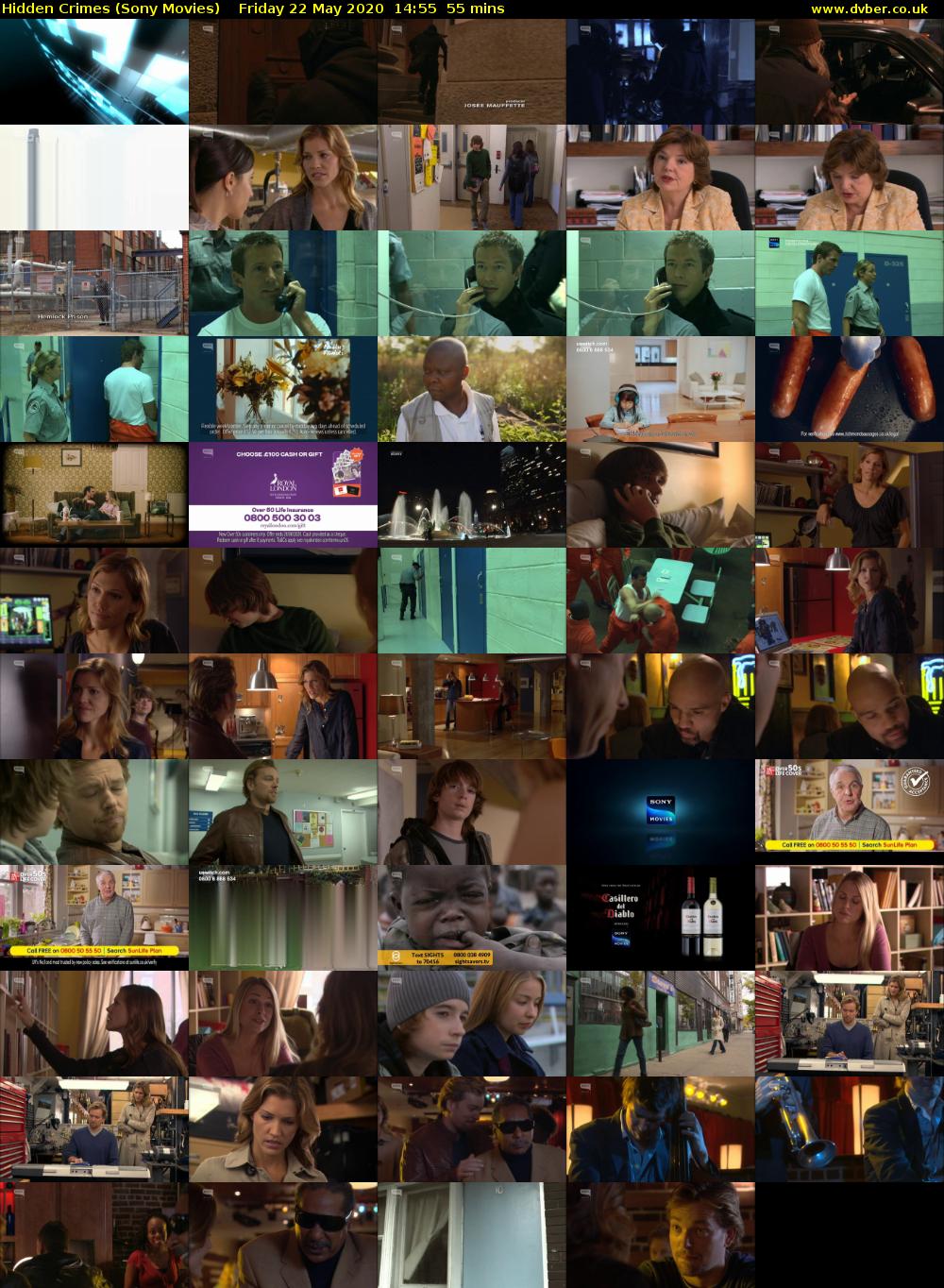 Hidden Crimes (Sony Movies) Friday 22 May 2020 14:55 - 15:50