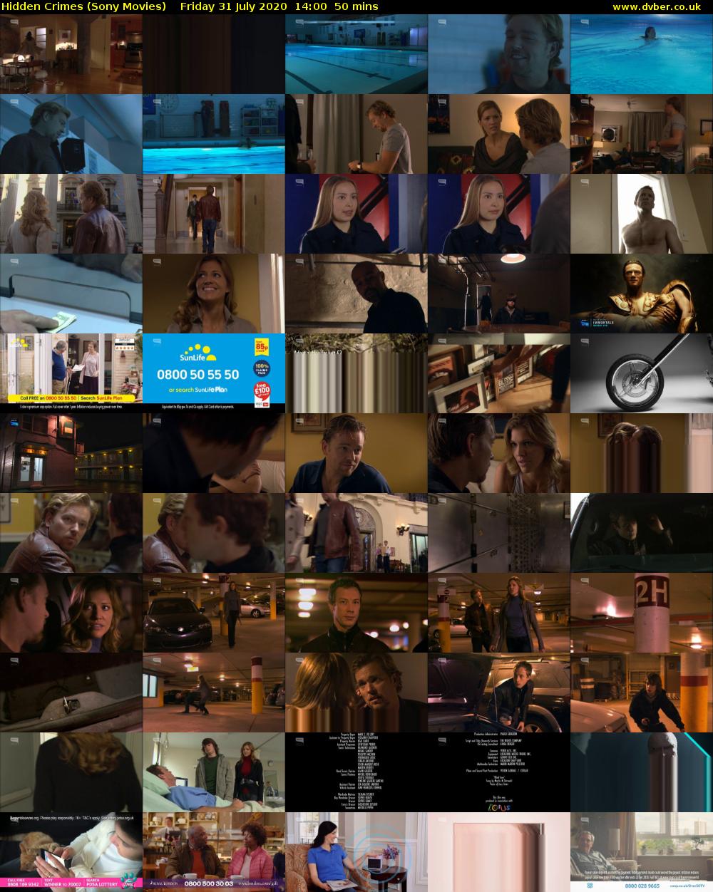Hidden Crimes (Sony Movies) Friday 31 July 2020 14:00 - 14:50