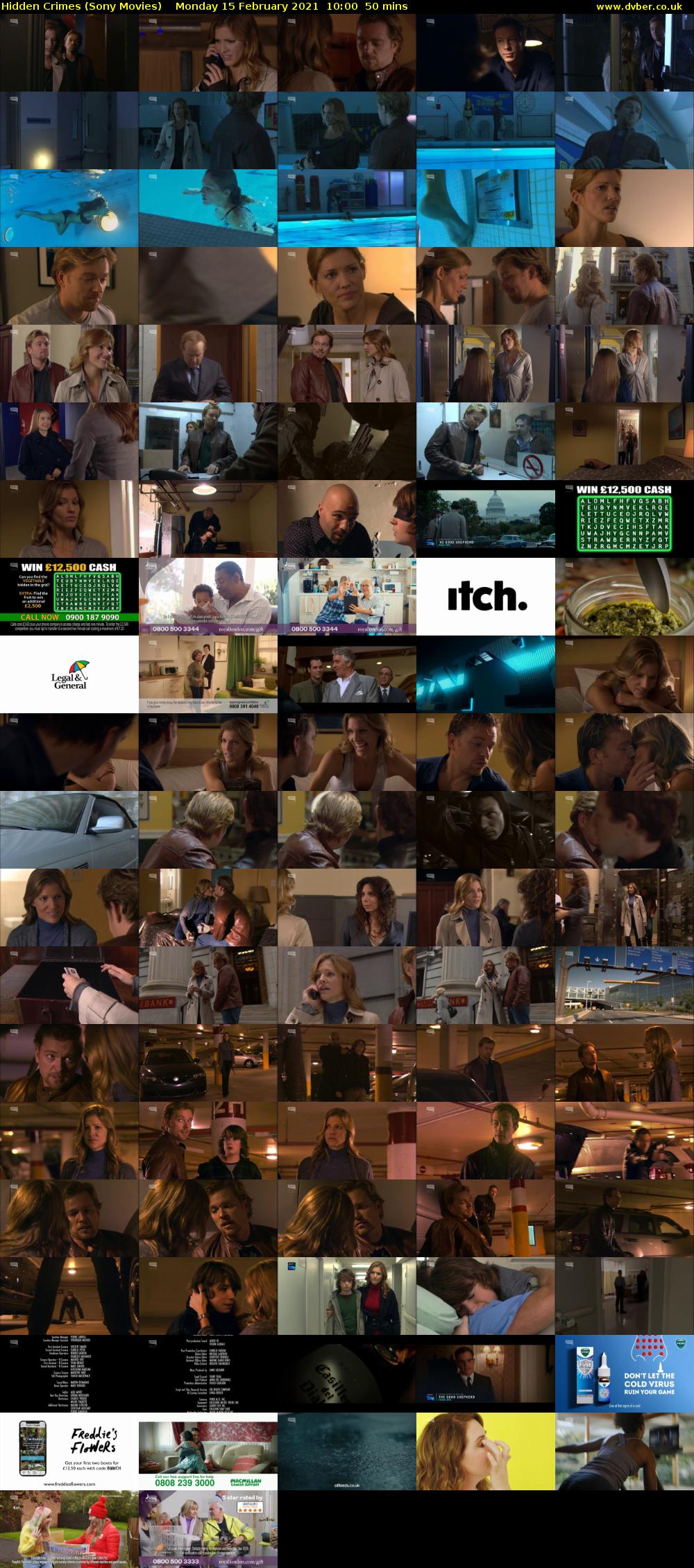 Hidden Crimes (Sony Movies) Monday 15 February 2021 10:00 - 10:50