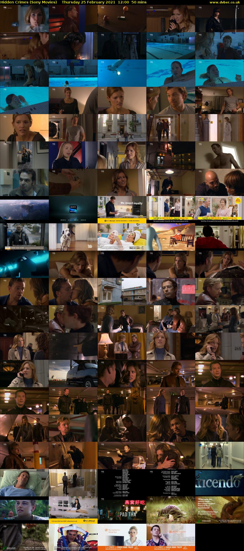 Hidden Crimes (Sony Movies) Thursday 25 February 2021 12:00 - 12:50