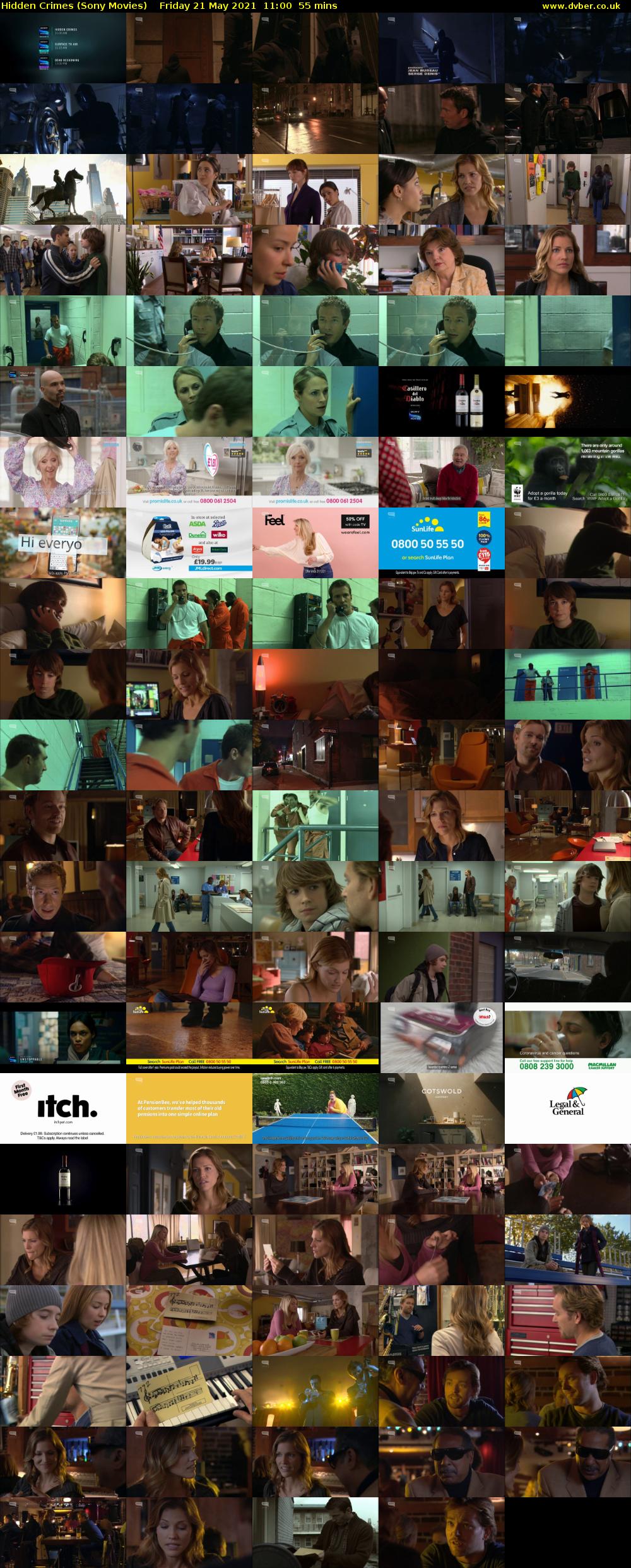 Hidden Crimes (Sony Movies) Friday 21 May 2021 11:00 - 11:55
