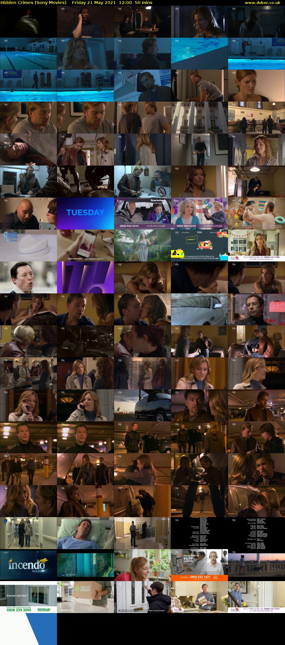 Hidden Crimes (Sony Movies) Friday 21 May 2021 12:00 - 12:50
