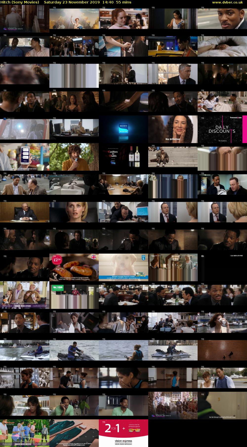 Hitch (Sony Movies) Saturday 23 November 2019 14:40 - 15:35