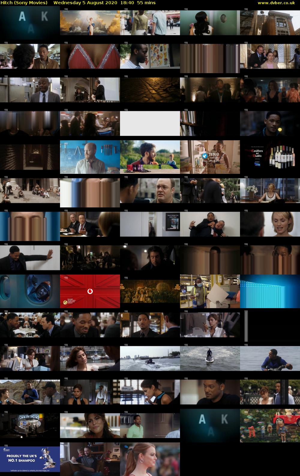 Hitch (Sony Movies) Wednesday 5 August 2020 18:40 - 19:35