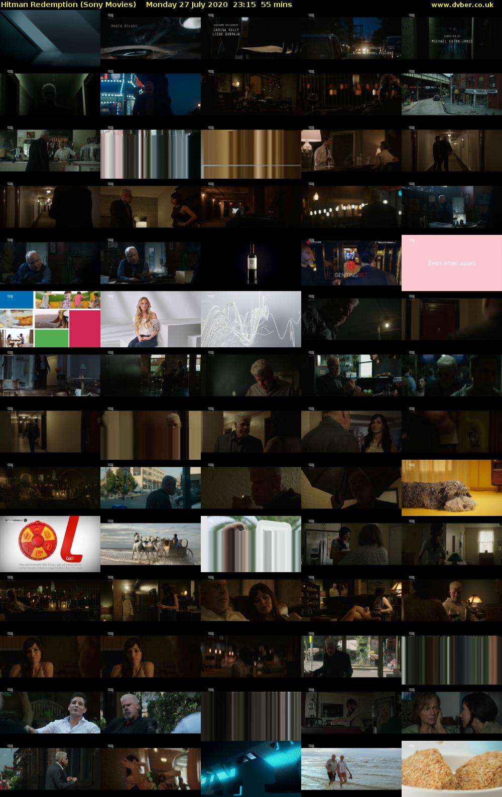 Hitman Redemption (Sony Movies) Monday 27 July 2020 23:15 - 00:10
