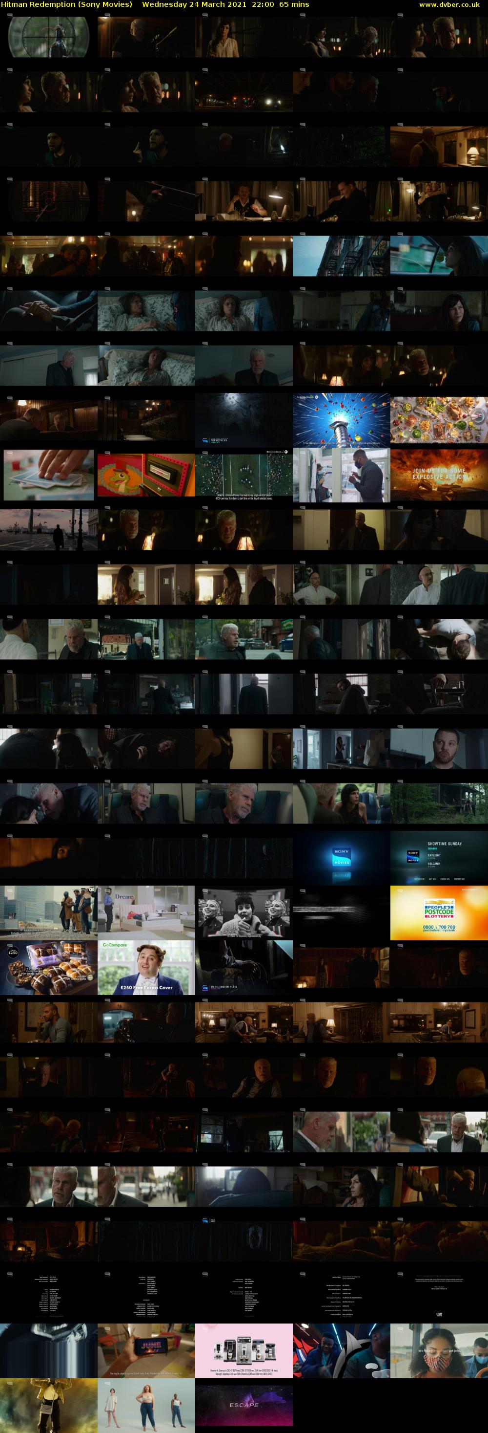 Hitman Redemption (Sony Movies) Wednesday 24 March 2021 22:00 - 23:05
