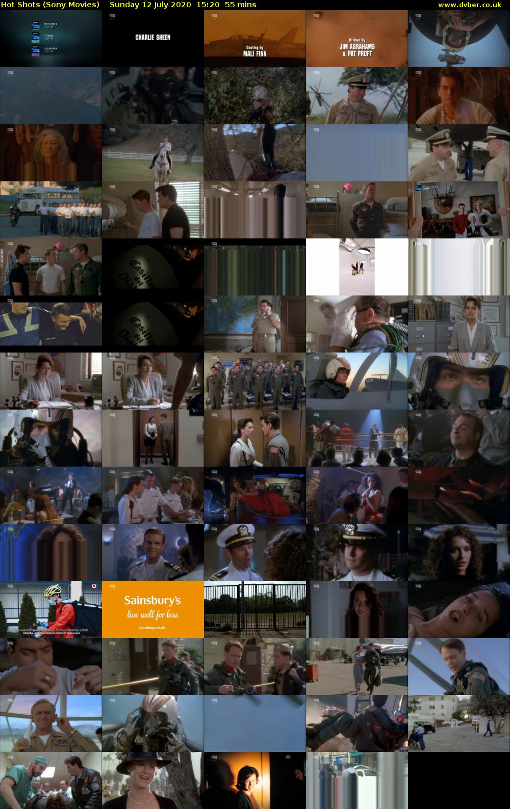 Hot Shots (Sony Movies) Sunday 12 July 2020 15:20 - 16:15