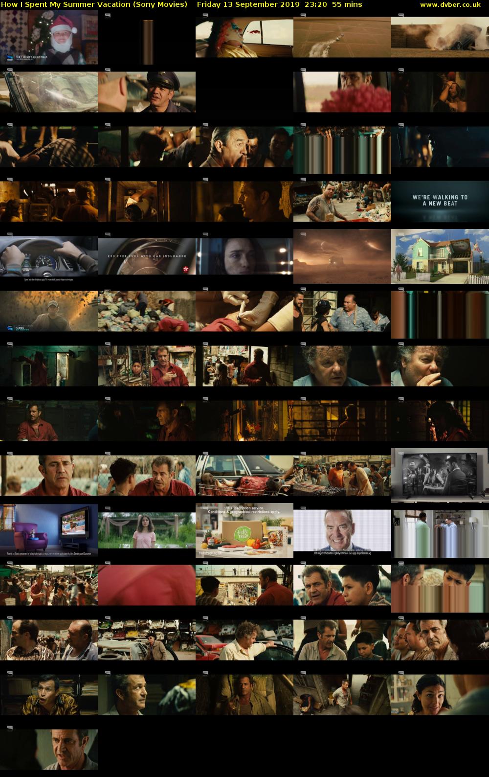 How I Spent My Summer Vacation (Sony Movies) Friday 13 September 2019 23:20 - 00:15