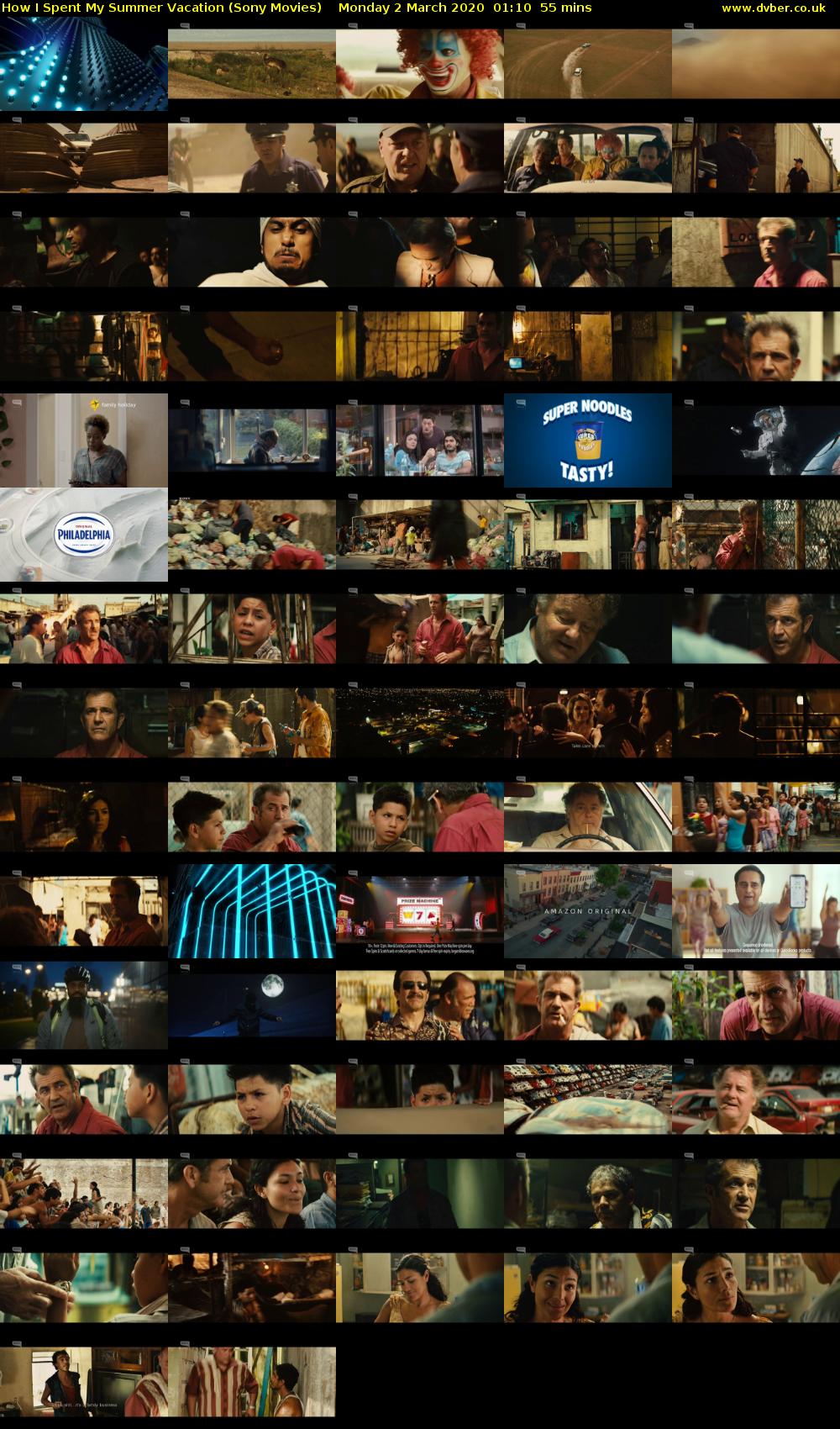 How I Spent My Summer Vacation (Sony Movies) Monday 2 March 2020 01:10 - 02:05