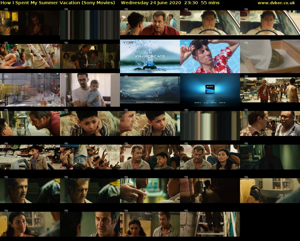 How I Spent My Summer Vacation (Sony Movies) Wednesday 24 June 2020 23:30 - 00:25