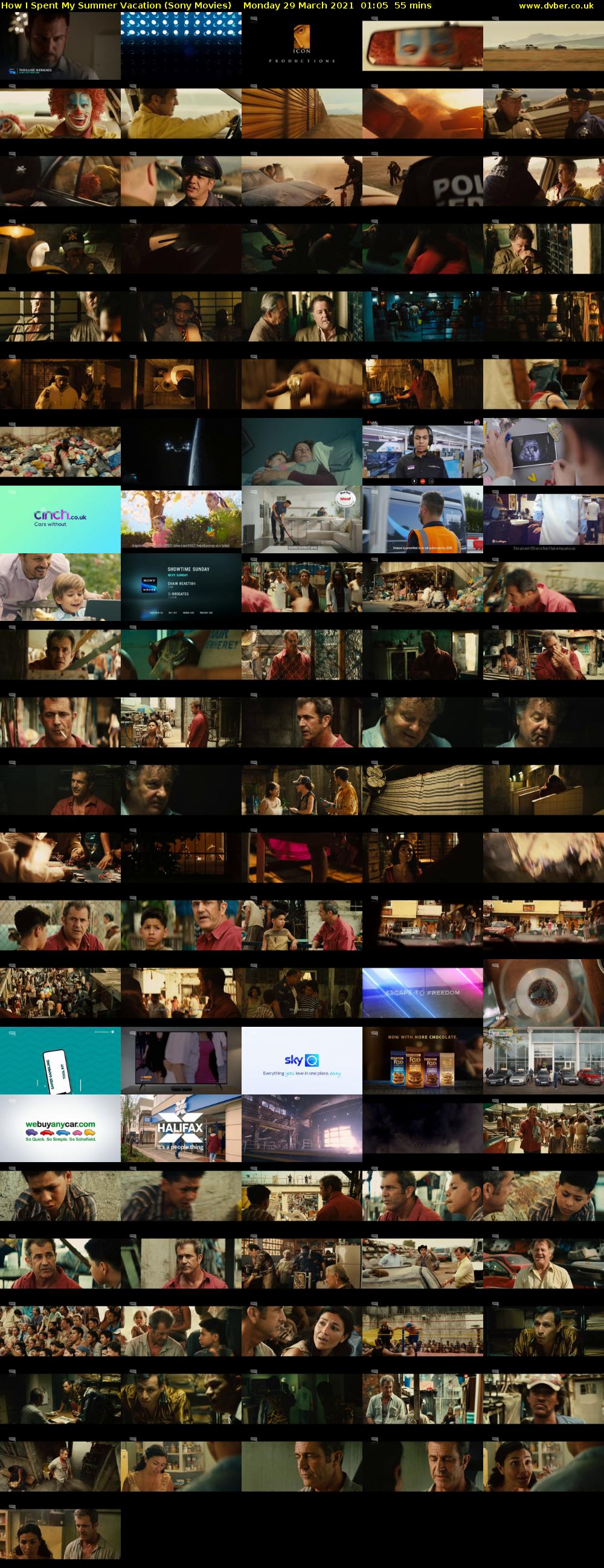How I Spent My Summer Vacation (Sony Movies) Monday 29 March 2021 01:05 - 02:00