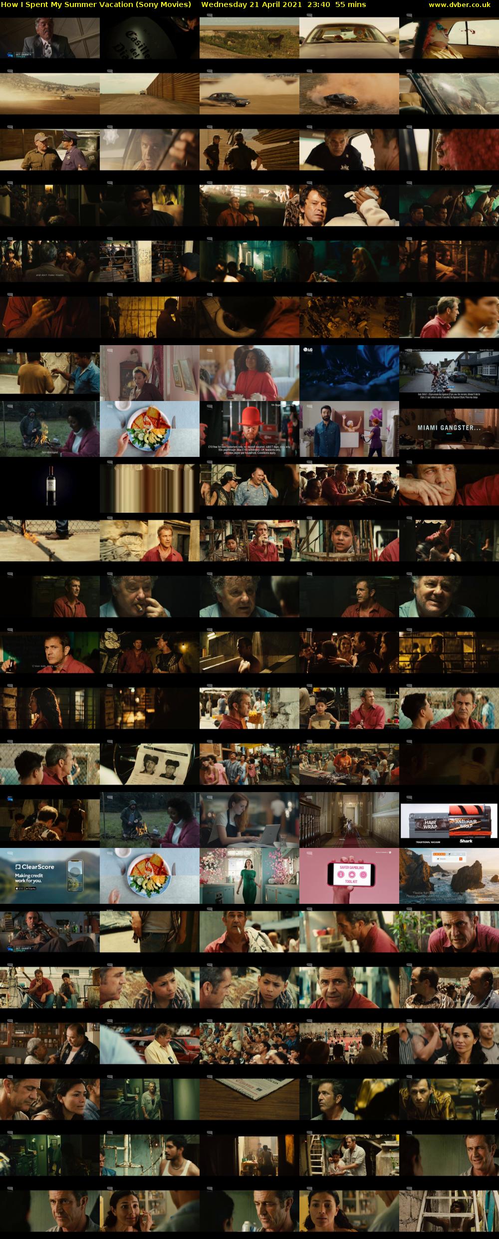 How I Spent My Summer Vacation (Sony Movies) Wednesday 21 April 2021 23:40 - 00:35