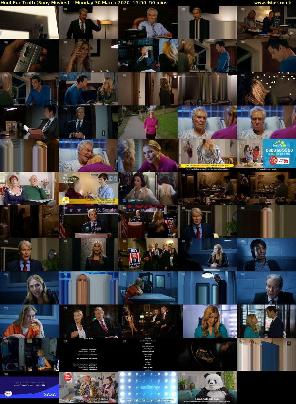 Hunt For Truth (Sony Movies) Monday 30 March 2020 15:50 - 16:40