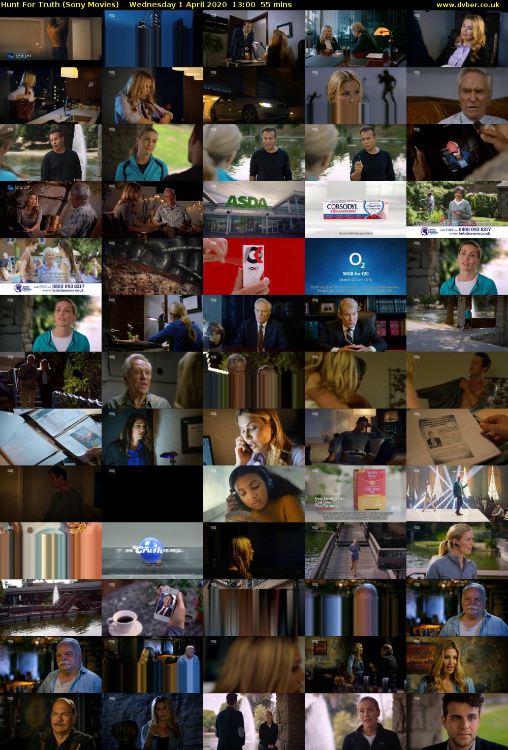 Hunt For Truth (Sony Movies) Wednesday 1 April 2020 13:00 - 13:55