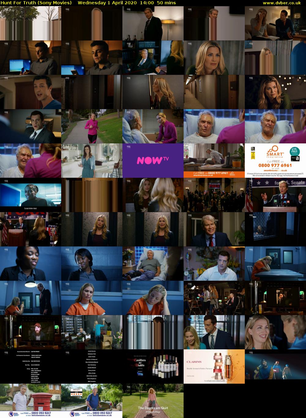 Hunt For Truth (Sony Movies) Wednesday 1 April 2020 14:00 - 14:50