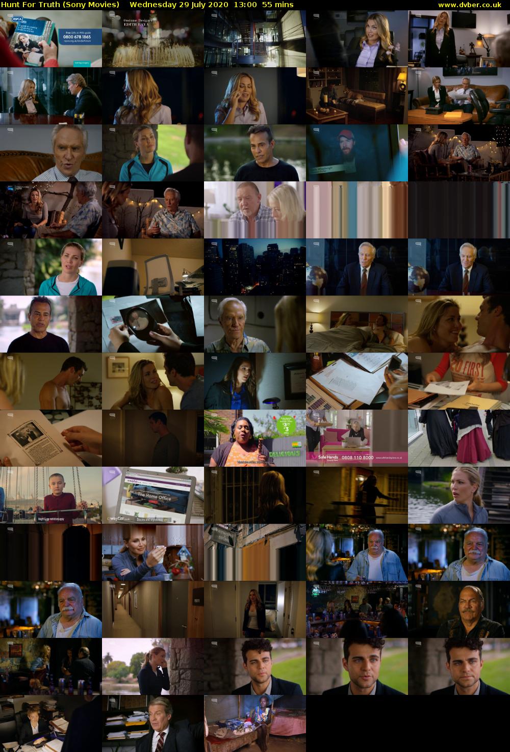 Hunt For Truth (Sony Movies) Wednesday 29 July 2020 13:00 - 13:55